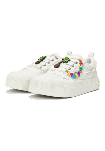 KAALIXTO--Retro Star Sneakers-West Lake Longjing Tea - Unisex