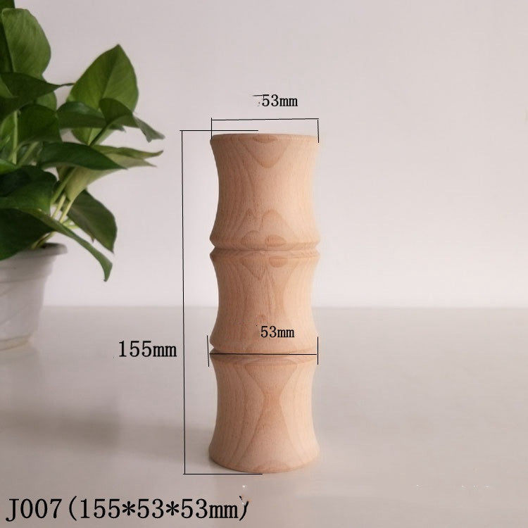 Home Simple Decoration Wooden Vase - Modern Minimalist Office Desktop Flower Holder - DropOnline.co