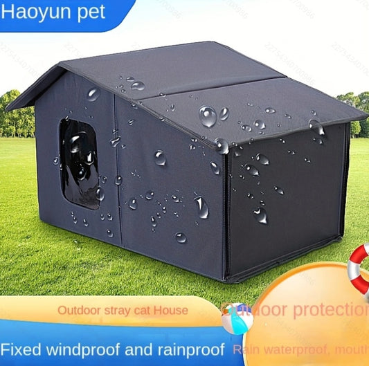 Outdoor Cat Nest Waterproof And Warm Cat House For All Seasons, Detachable And Washable Cat Nest - DropOnline.co