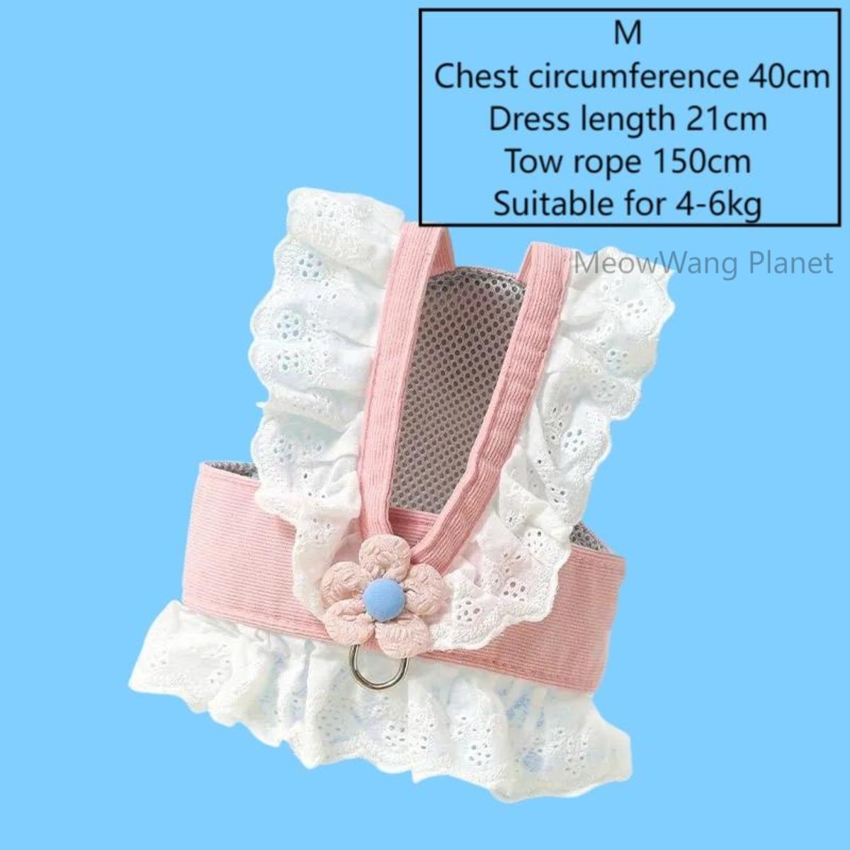 Dog Leash Cat Leash Premium Summer Pet Harness Leash Set Breathable Lightweight And Escape Proof Vest For Cats Small Dogs Adjustable Outdoor Walking Gear With Secure Leash Attachment Luxury Pet Gift F - DropOnline.co