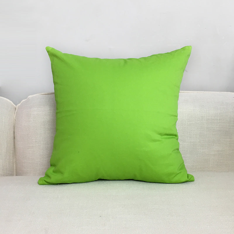 Solid Color Cushion Sofa Pillow White Blue Gray Coffee Color Purple Red Cushion Cover Waist Pillow - DropOnline.co