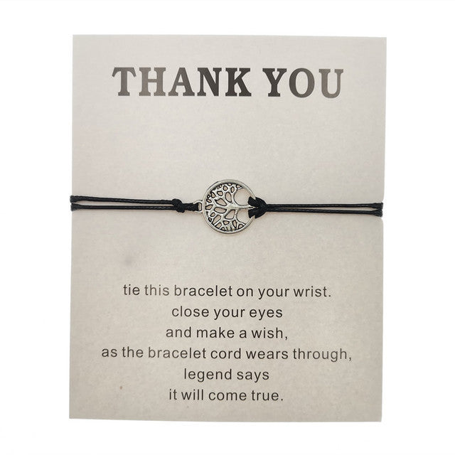 Hand-woven Red Rope Tree of Life Bracelet - DropOnline.co