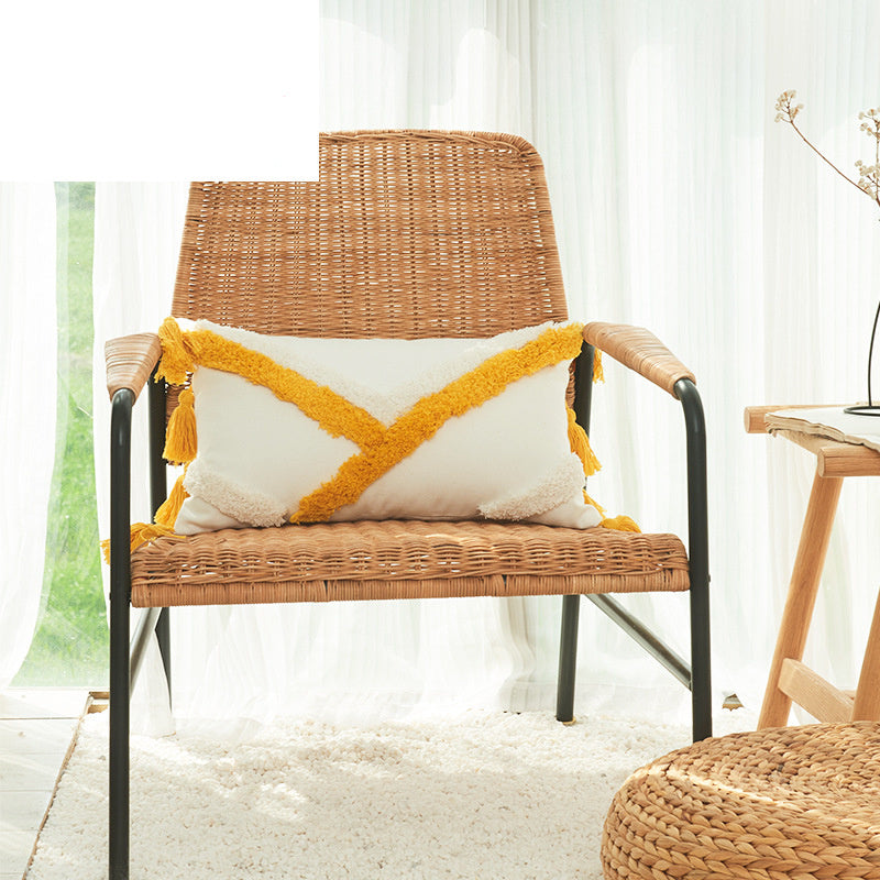 Nordic Moroccan Embroidered Geometric Cushion Cover - DropOnline.co