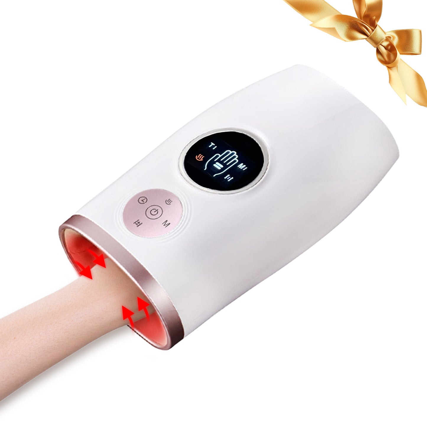 3-Speed Hand Massager With Heat, Air Compression & 30-Min Timer, Portable & Relaxing - DropOnline.co