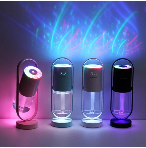 Magic Shadow USB Air Humidifier For Home With Projection Night Lights Ultrasonic Car Mist Maker Mini Office Air Purifier - DropOnline.co