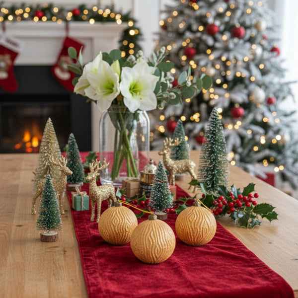 6PCS Glass Christmas Ball Ornaments - Shimmering Gold Holiday Tree Decorations (3.9 inch) - DropOnline.co