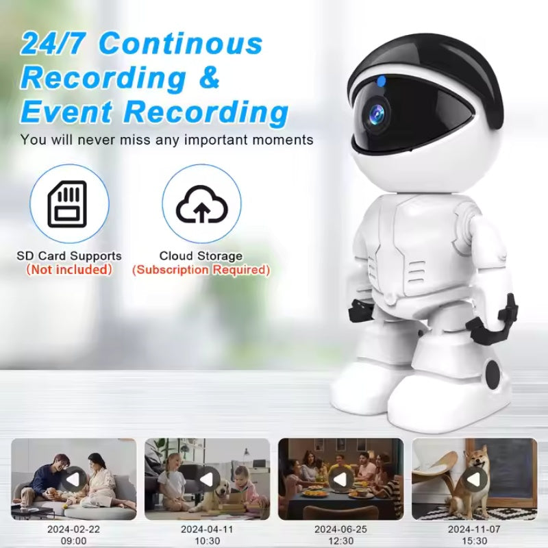 Smart Robot WiFi Camera - 1080P HD Baby Monitor & Home Security Camera with Pan/Tilt - DropOnline.co