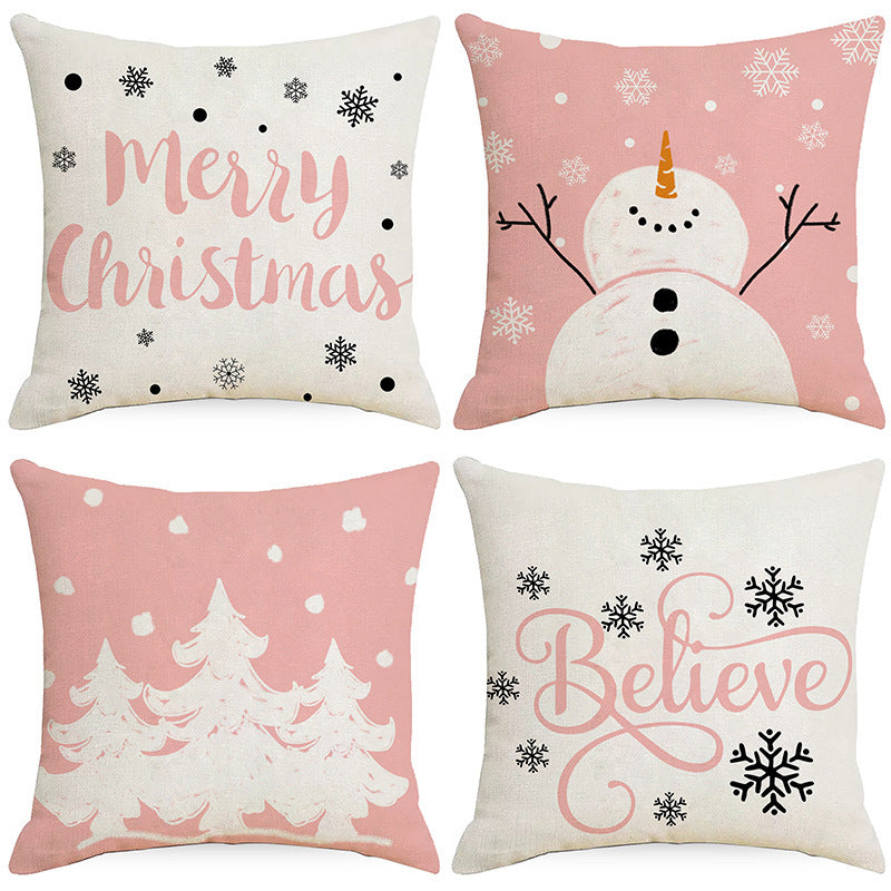 Holiday Decoration Home Sofa Cushion - Festive Throw Pillow Cover for Living Room Decor - DropOnline.co