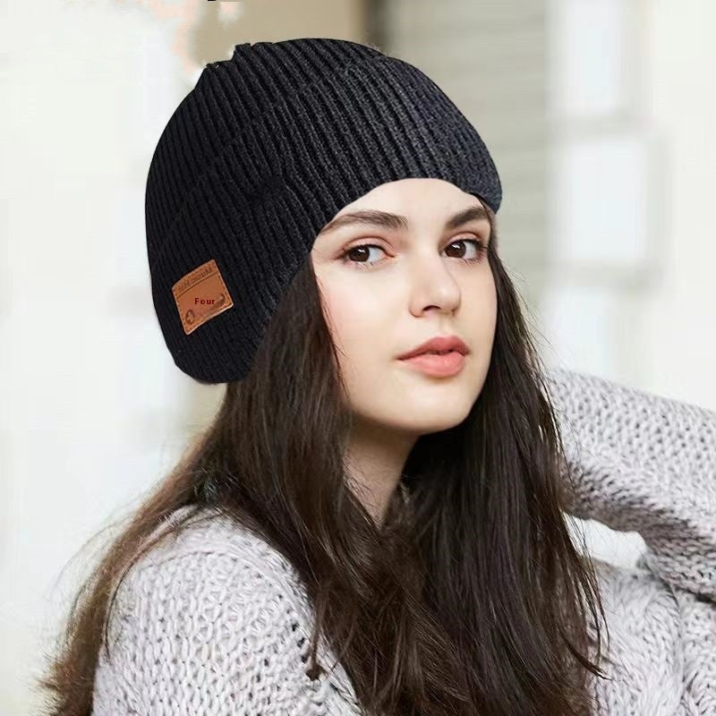 Thickened Bluetooth Cap - Knitted Wireless Music Beanie - DropOnline.co