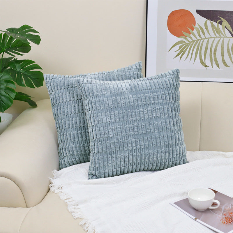 Corduroy Decorative Throw Pillow Covers Soft Boho Striped Pillow Covers Modern Farmhouse Christmas Home Decor For Sofa Living Room Couch Bed - DropOnline.co