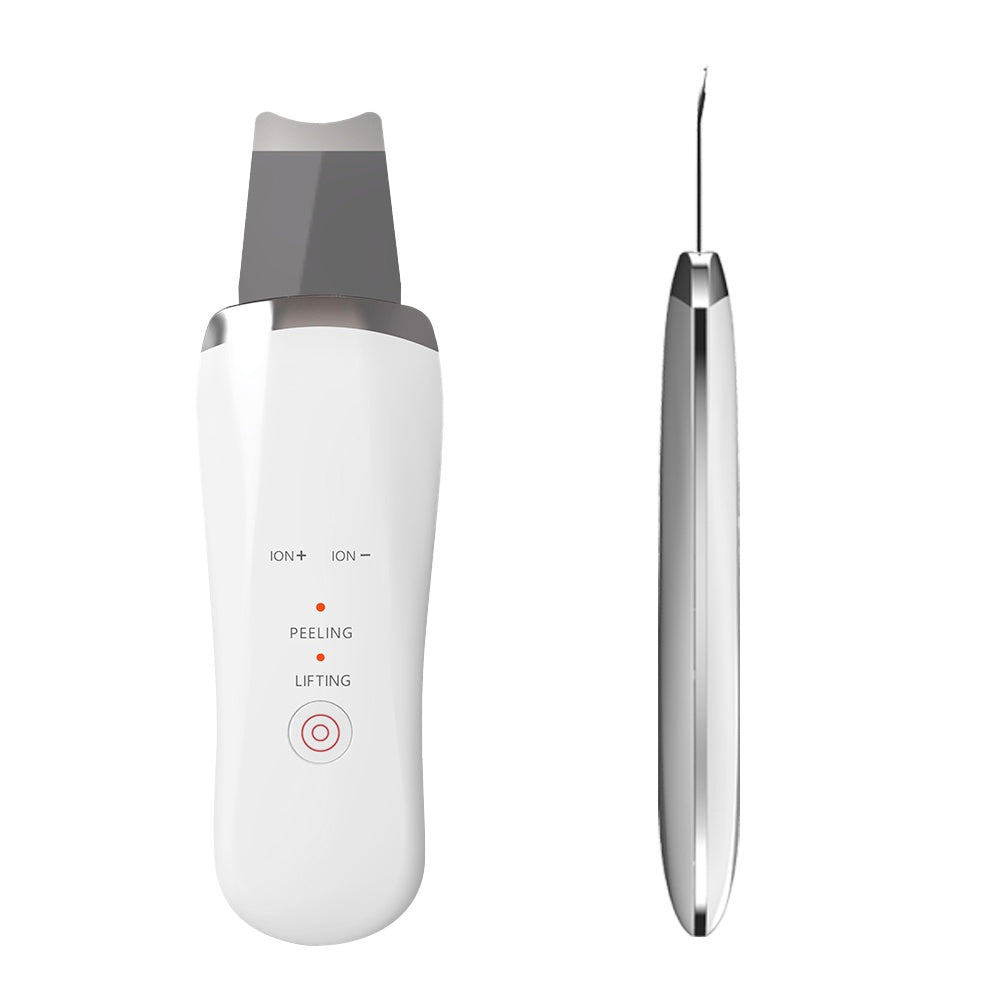 Electric Ultrasonic Skin Scrubber Face Spatula Home Ultrasonic Skin Scrubber Facial Cleaner Handheld Mini Derma Galvanica Tightening Face Scrubber Machine Skin Scrubber USB Ultrasonic - DropOnline.co