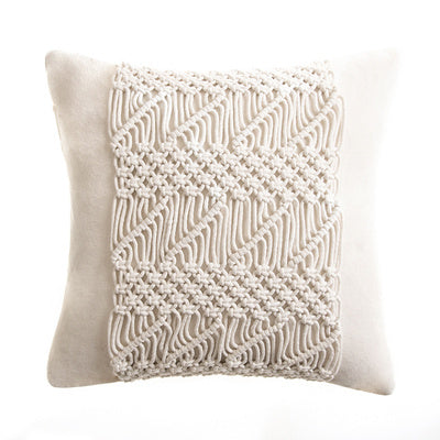Hand-woven Cotton Thread Cushion Cover - DropOnline.co