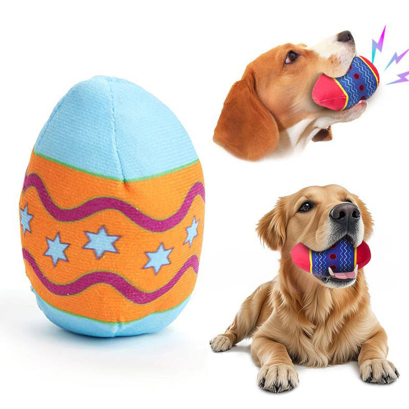 Easter Egg Toys for Pet - Interactive Dog Egg Toy with Squeaky Sound for Aggressive Chewers - DropOnline.co