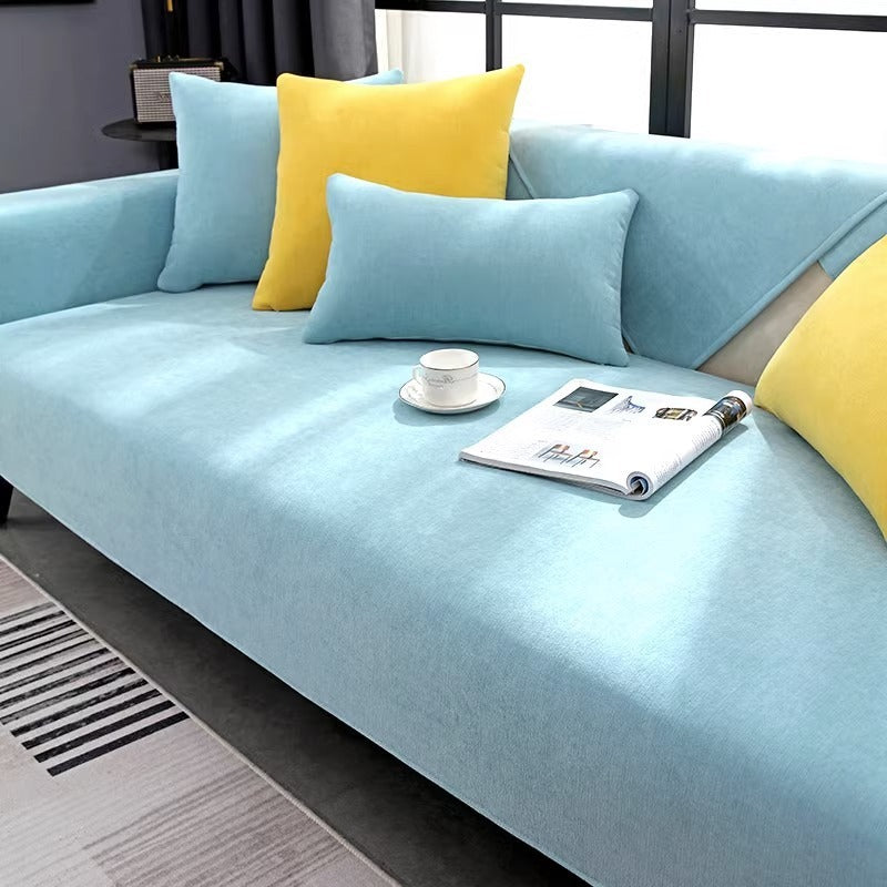 Chenille Sofa Cushion Four Seasons Universal Simple Modern Non-slip - DropOnline.co