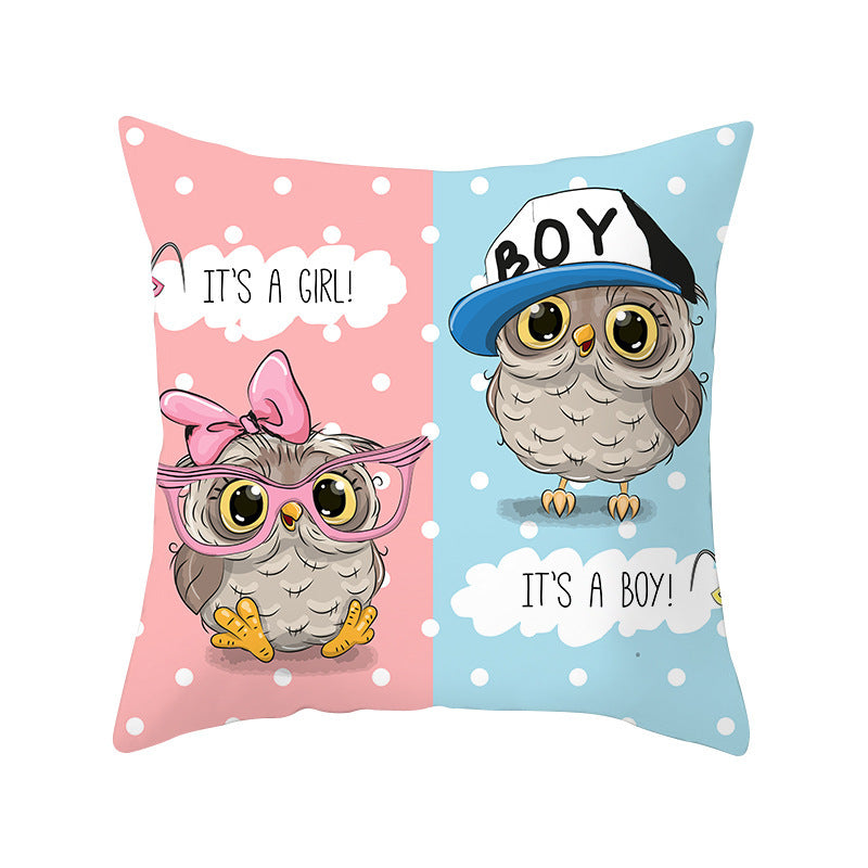Owl animal pillowcase cushion cover - DropOnline.co