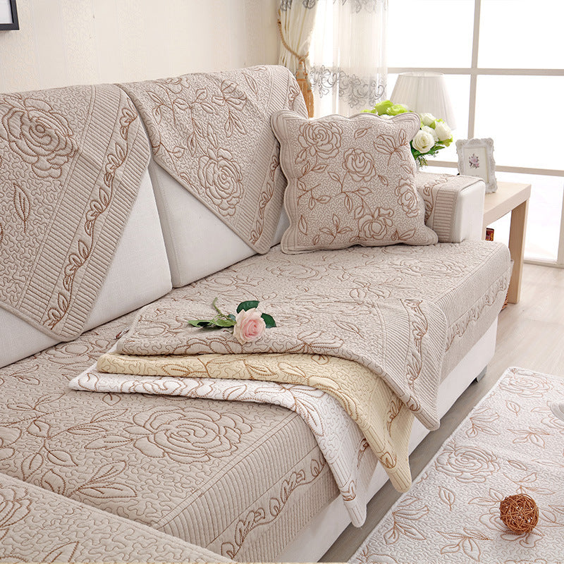 European style washed cotton sofa cushion - DropOnline.co