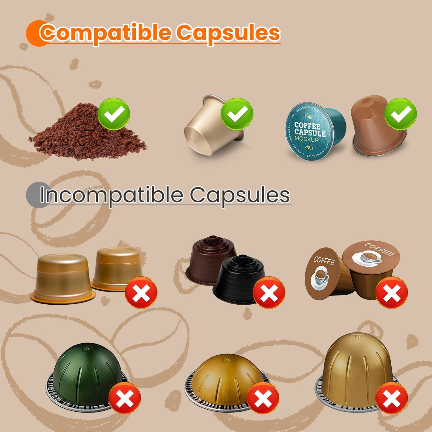 1Pc Portable Electric Espresso Machine Cordless Coffee Maker Self Heating Car Espresso Maker With Anti Dry Burn Fit For Ground Coffee NS DG Capsules For Car Camping Hiking RV Home Office - DropOnline.co