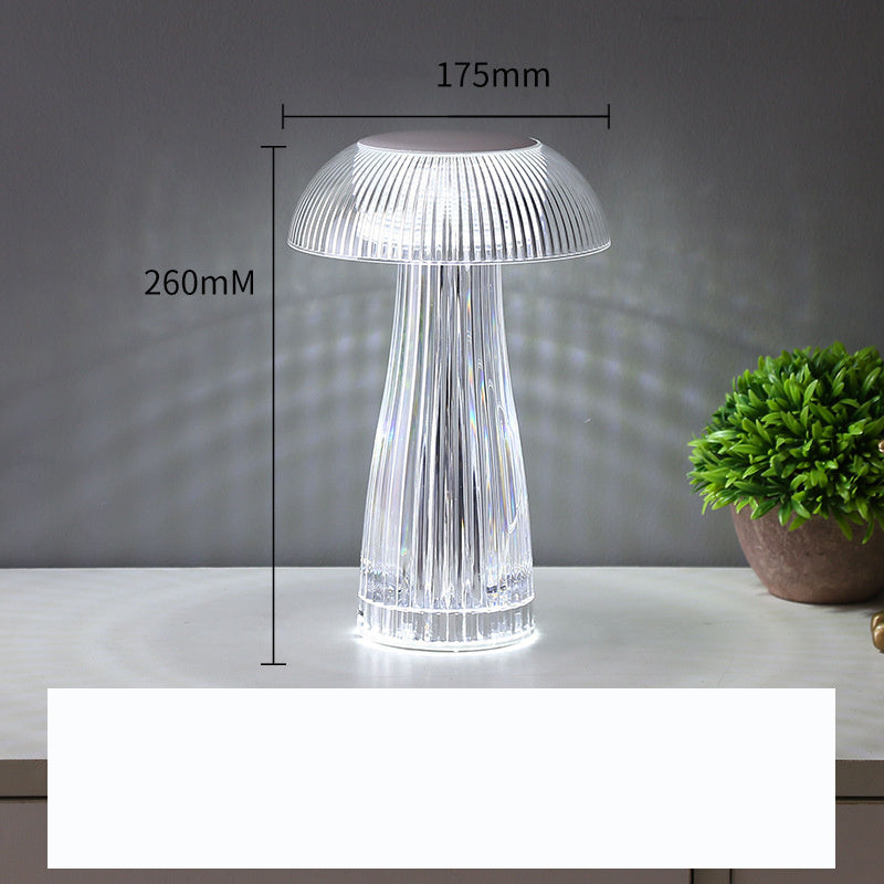 Creative Crystal Lamp Jellyfish Table Lamp Light Luxury Touch Decoration Home Decor - DropOnline.co