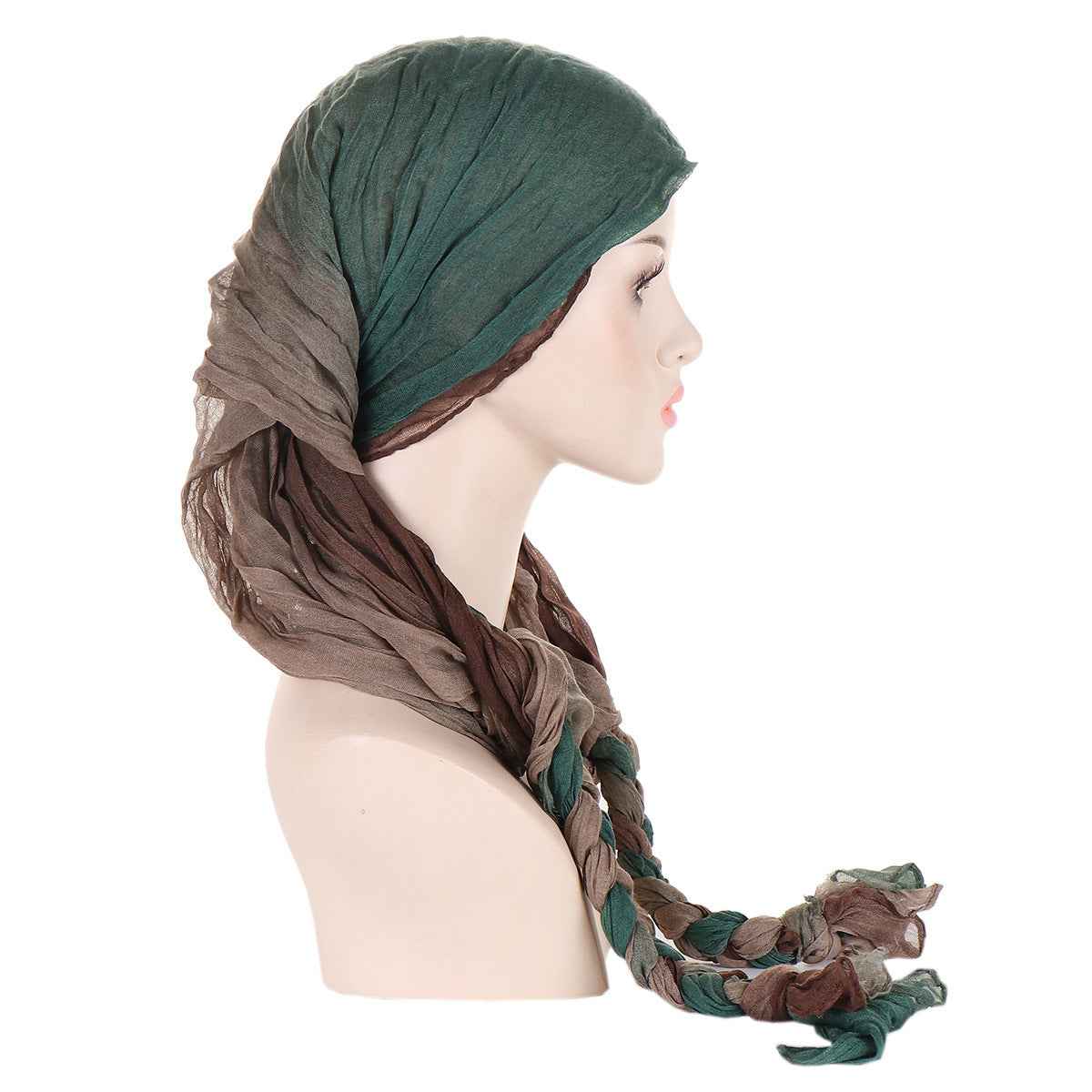 Tam-o'-shanter Hand-woven Braid Bandana Scarf Female Cap - Artisan Beret