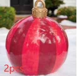 Giant Inflatable Christmas Ball 60cm - PVC Outdoor Ornament Decoration for Tree & Yard - DropOnline.co