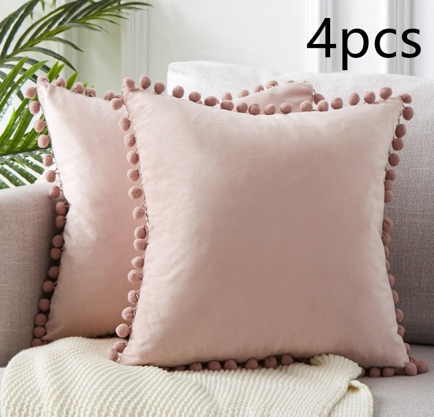 Wind Velvet Solid Color Cushion Cover For Office - DropOnline.co