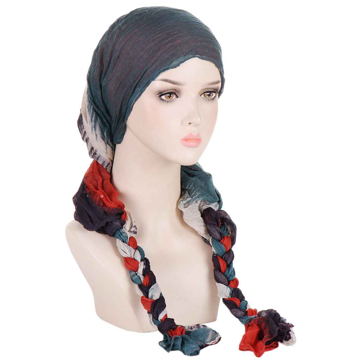 Tam-o'-shanter Hand-woven Braid Bandana Scarf Female Cap - Artisan Beret