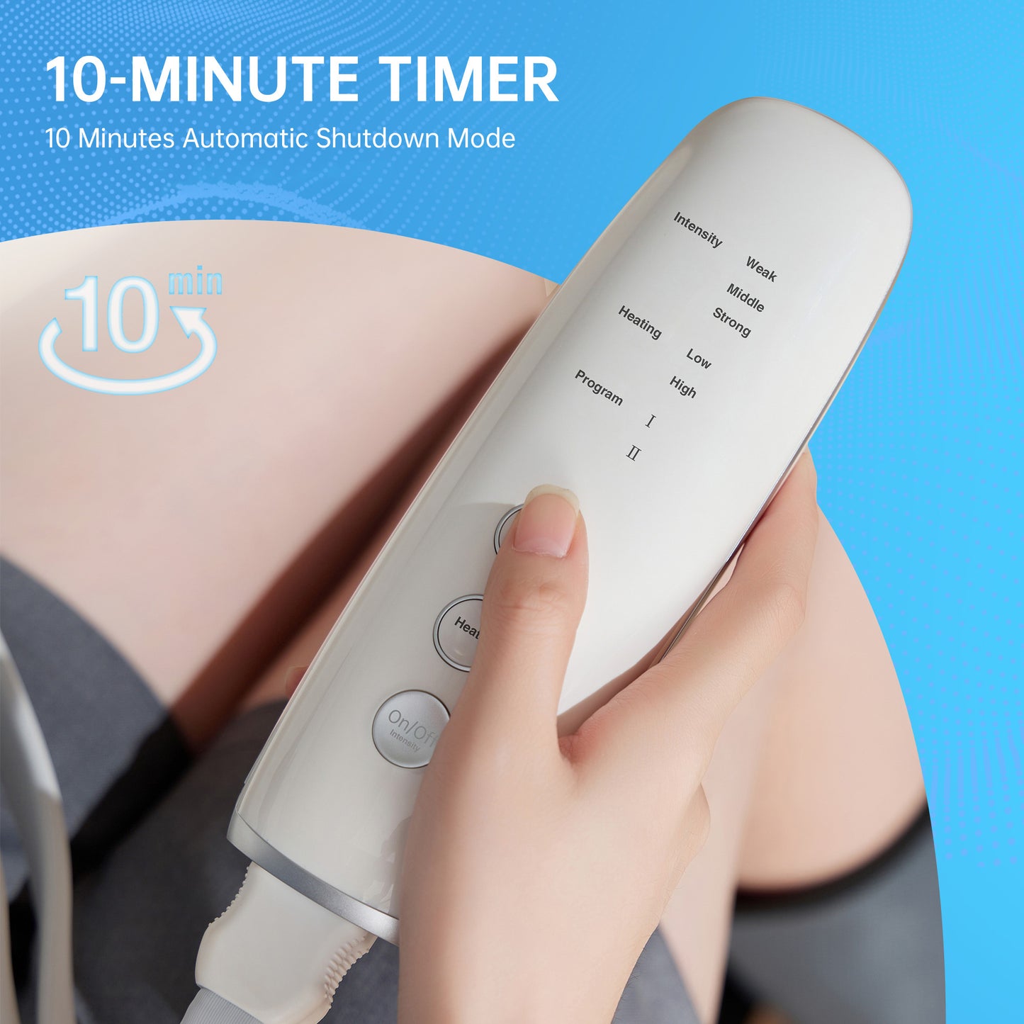 Intelligent Leg Massage Device - 3 Levels Of Pressure And Heat Therapy. Leg Relaxation Therapy Tool. Portable Leg Protection Tech. - DropOnline.co