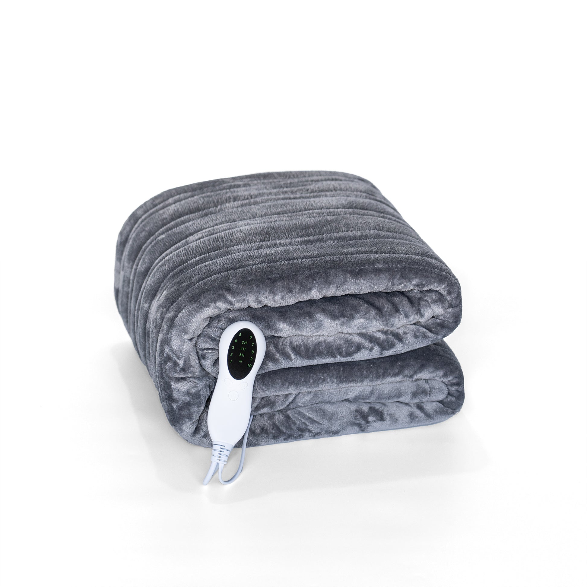 Heated Blanket Queen Size With Dual Zone Control - 10 Heat Settings Electric Throw Blanket With Automatic Shut Off Timer, Machine Washable Soft Flannel - DropOnline.co