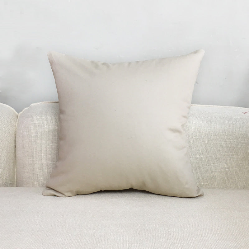 Solid Color Cushion Sofa Pillow White Blue Gray Coffee Color Purple Red Cushion Cover Waist Pillow - DropOnline.co