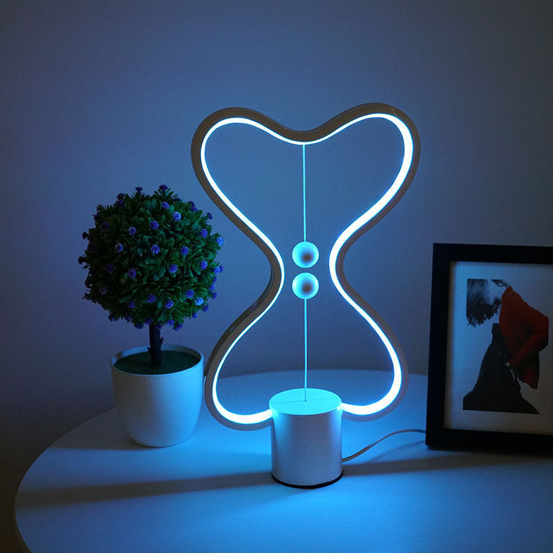 7 Colors Balance Lamp LED Night Light USB Powered Home Decor Bedroom Office Table Night Lamp Light - DropOnline.co