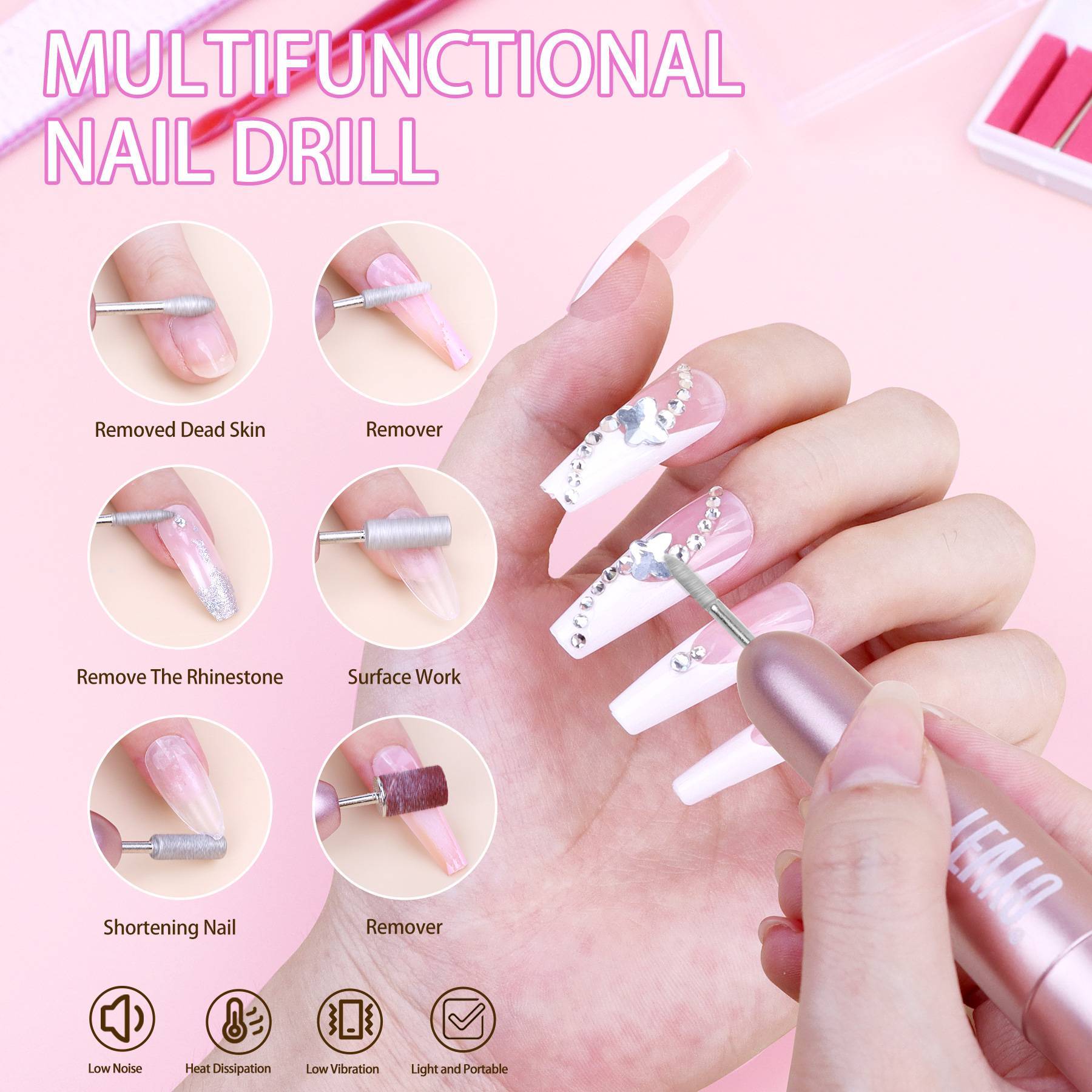 Acrylic Nail Kit With Nail Drill And UV Light,Professional Nail Kit Acrylic Set - DropOnline.co
