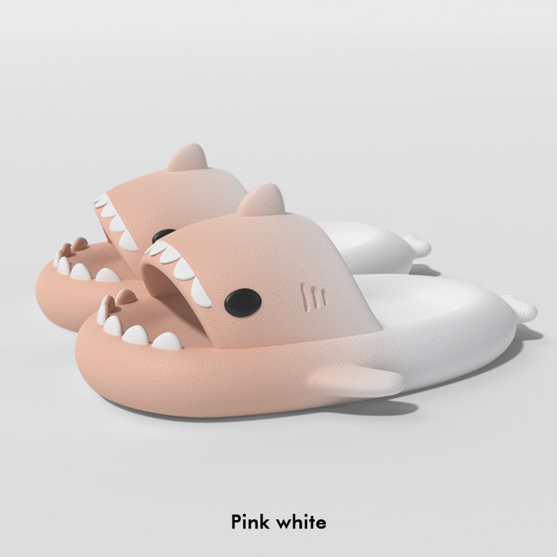 Gradient Shark Slippers Men's Home Bathroom Non-slip - DropOnline.co