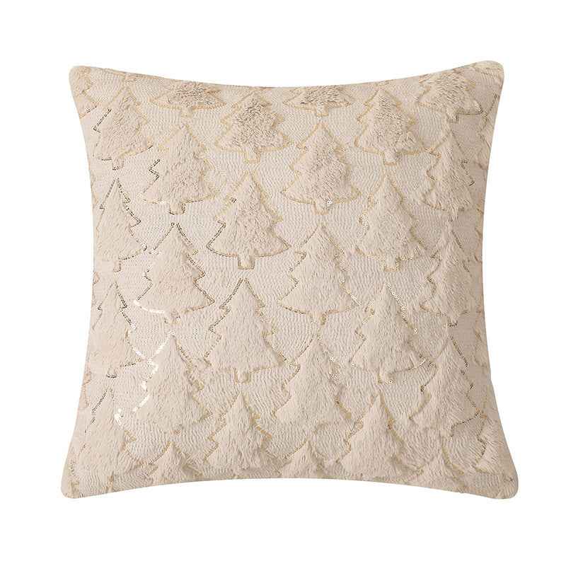 Holiday Ornament Plush Pillowcase - Festive Bedroom Bedside Cushion Cover - DropOnline.co