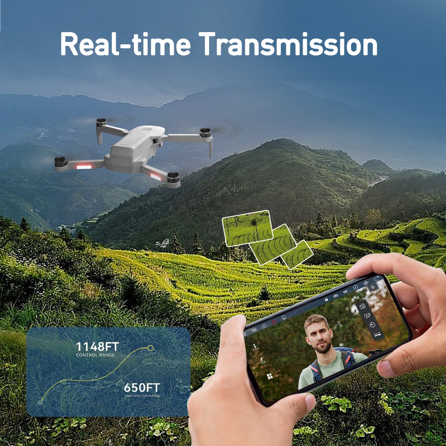 4DRC F8 RC Drone GPS 5G WIFI 4K Dual Camera Selfie FPV RC Quadcopter With 4.5 HD LCD Screen,Follow Me - DropOnline.co