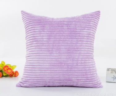 2.5 corn strips corduroy plush plain hug pillowcase cushion set without core - DropOnline.co