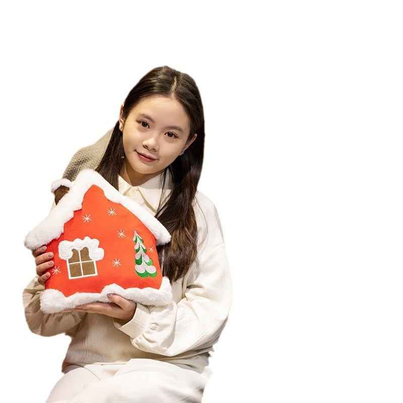 Plush Pillow Christmas Tree Decorative Gift Doll - Holiday Cushion