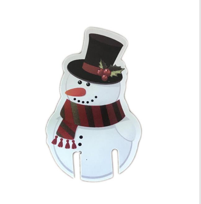 10PcsLot Paper Red Christmas Hat Wine Champagne Tipple Cup Card Christmas Party Table Decor DIY Decorations For Home - DropOnline.co