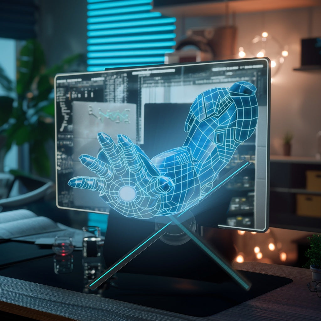 3D Hologram Fan Naked-eye Projector Holiday Gifts, Holiday Lighting, Party Lighting - DropOnline.co