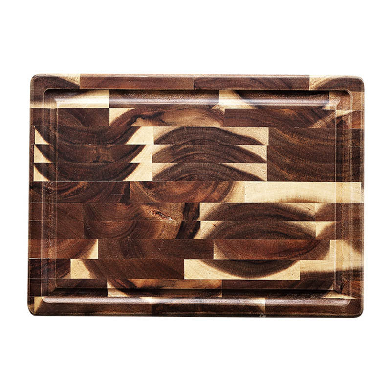Kitchen Household Parquet Solid Wood Cutting Board - DropOnline.co