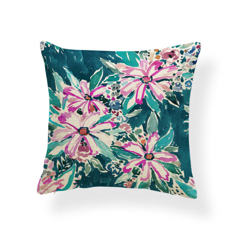 Daffodil printed cushion - DropOnline.co
