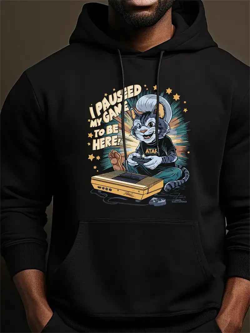 Men's Hoodie - Comfortable Pullover Hooded Sweatshirt