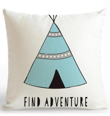 Be Happy Bear Cushion Cover - DropOnline.co