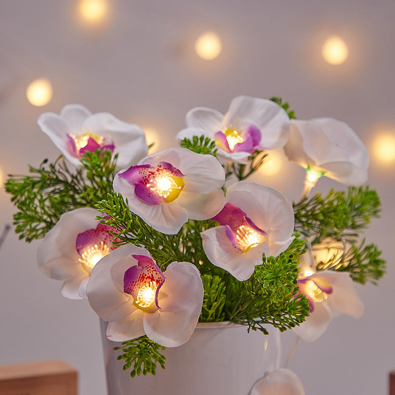 Led Simulation Phalaenopsis Lamp Outdoor Waterproof Courtyard Home Decor - DropOnline.co