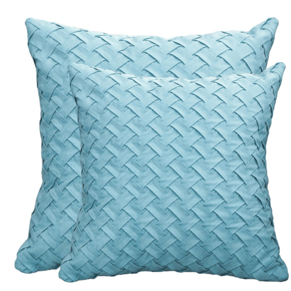 Set of 2 Throw Pillow Covers AND Inserts mixed of 18"x18" and 20"x20" well mixed one of each size
