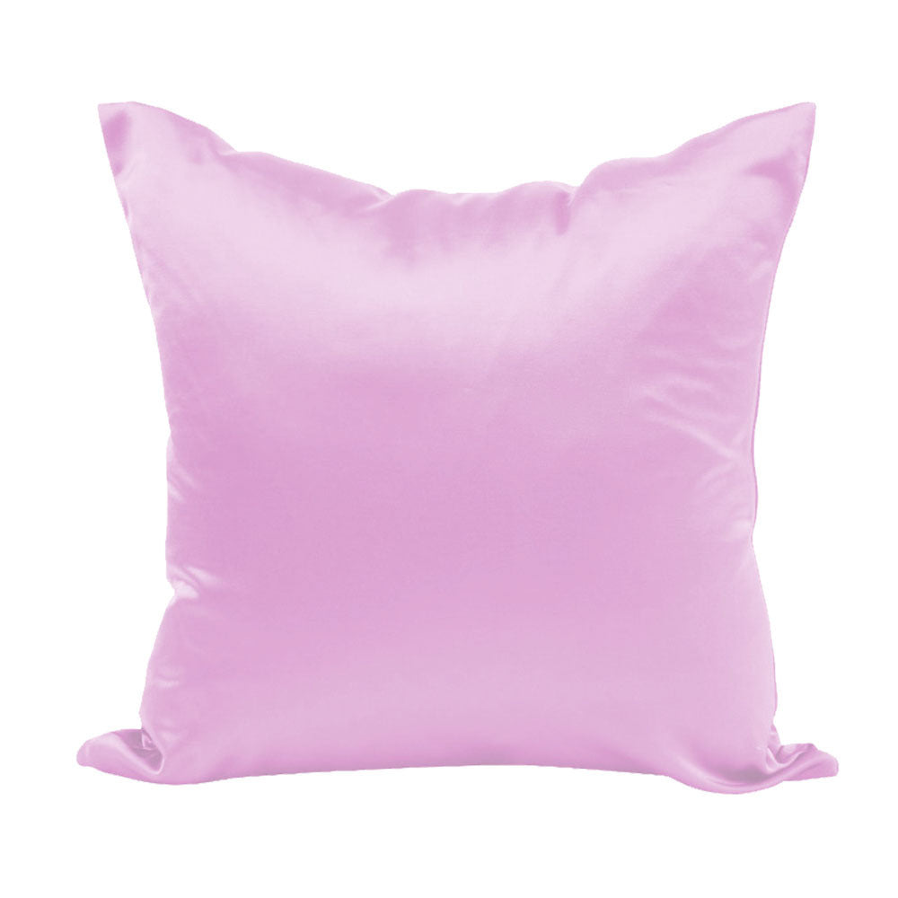 Solid Color Imitation Silk Sofa Cushion Cover - DropOnline.co