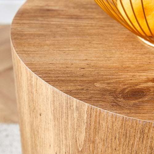 The Cylindrical Table With Its Patterned Design Can Be Easily Integrated Into A Variety Of Interior Styles, From Coffee Tables To Small Dining Tables, Workbenches Or Makeshift Writing Desks - DropOnline.co