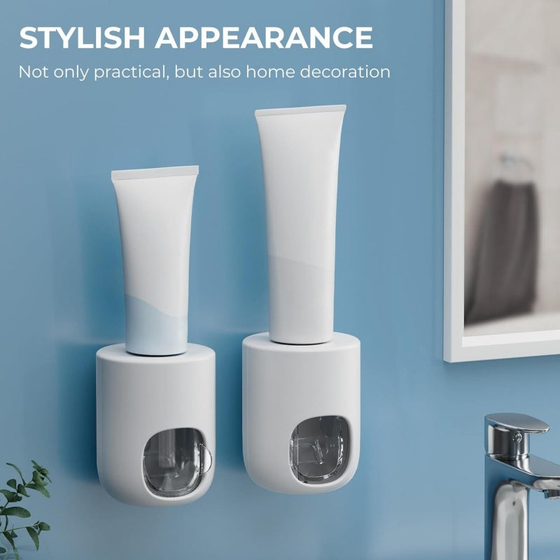 Bathroom Home Dormitory Automatic Wall Mounted Toothpaste Dispenser - DropOnline.co