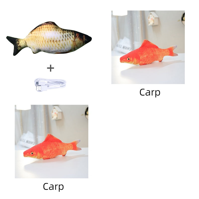 Without Cat Nip Version - Electric Jumping Fish Simulation Electric Fish Toy - DropOnline.co