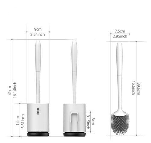 Non-stick Hair Soft Plastic Brush Head Toilet - DropOnline.co