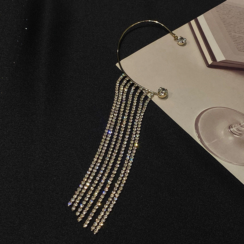 Fashionable And Simple Long Tassel Earrings - DropOnline.co